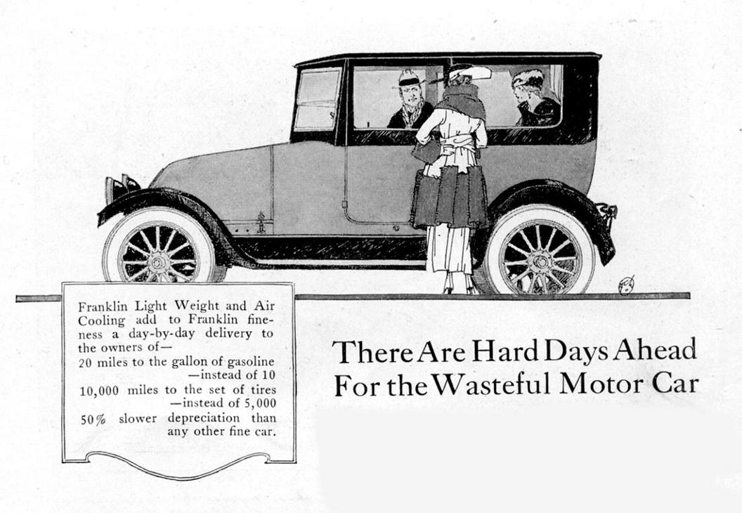 1918 Franklin Auto Advertising